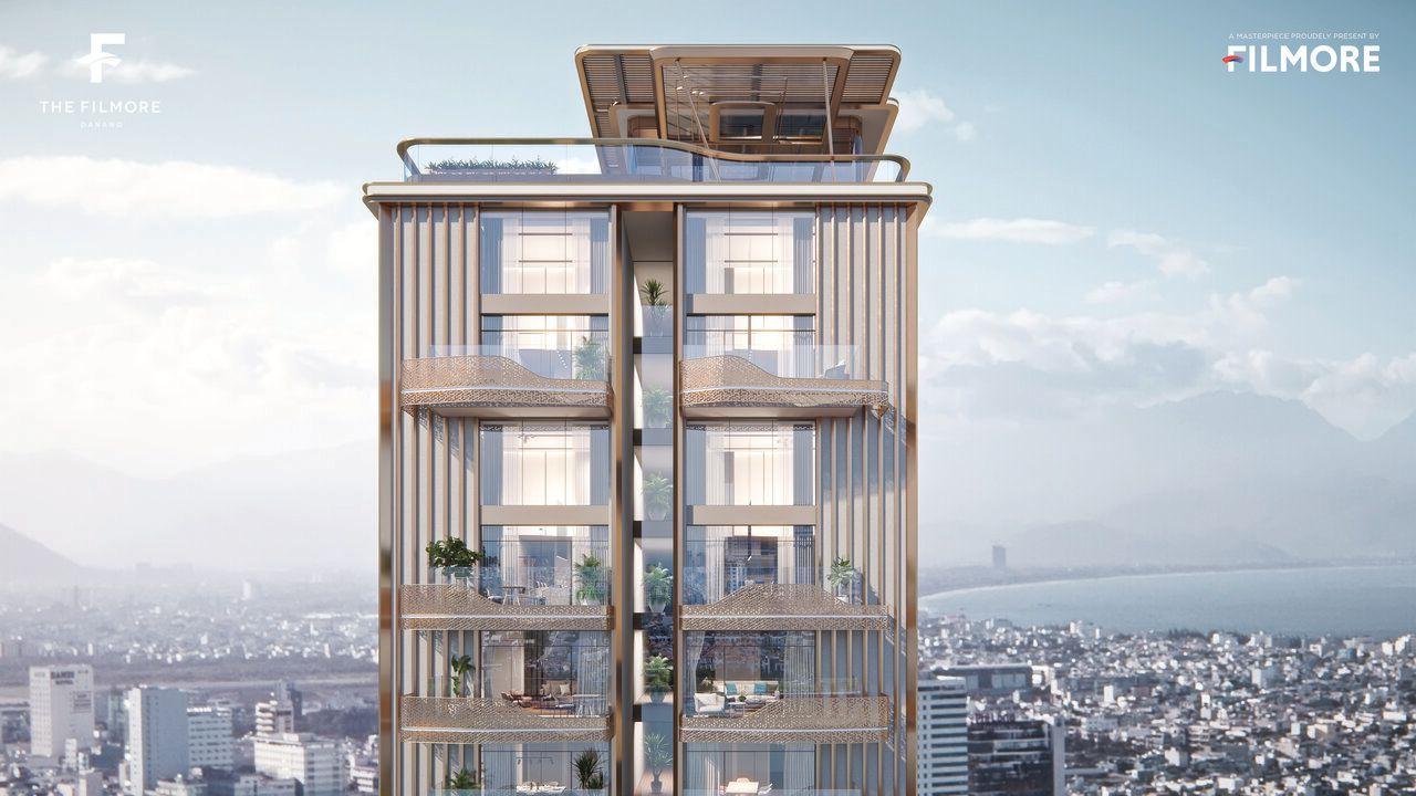 The Filmore Danang高層階 1LDK コンドミニアム ドラゴンブリッジビュー